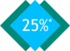 25%